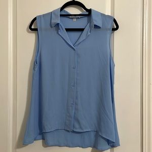 Cotton On baby blue sleeveless shirt - size S